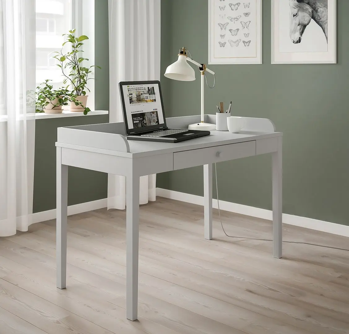 Masa de birou Ikea Smyga 122x60 (Gri)