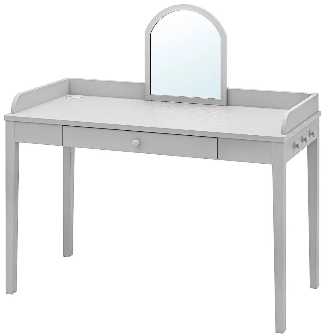 Masa de birou Ikea Smyga cu oglinda 122x66 (Gri)