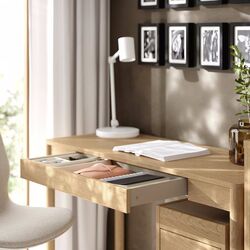 Masa de birou Ikea Tonstad 140x75 (Furnir Stejar) Thumb