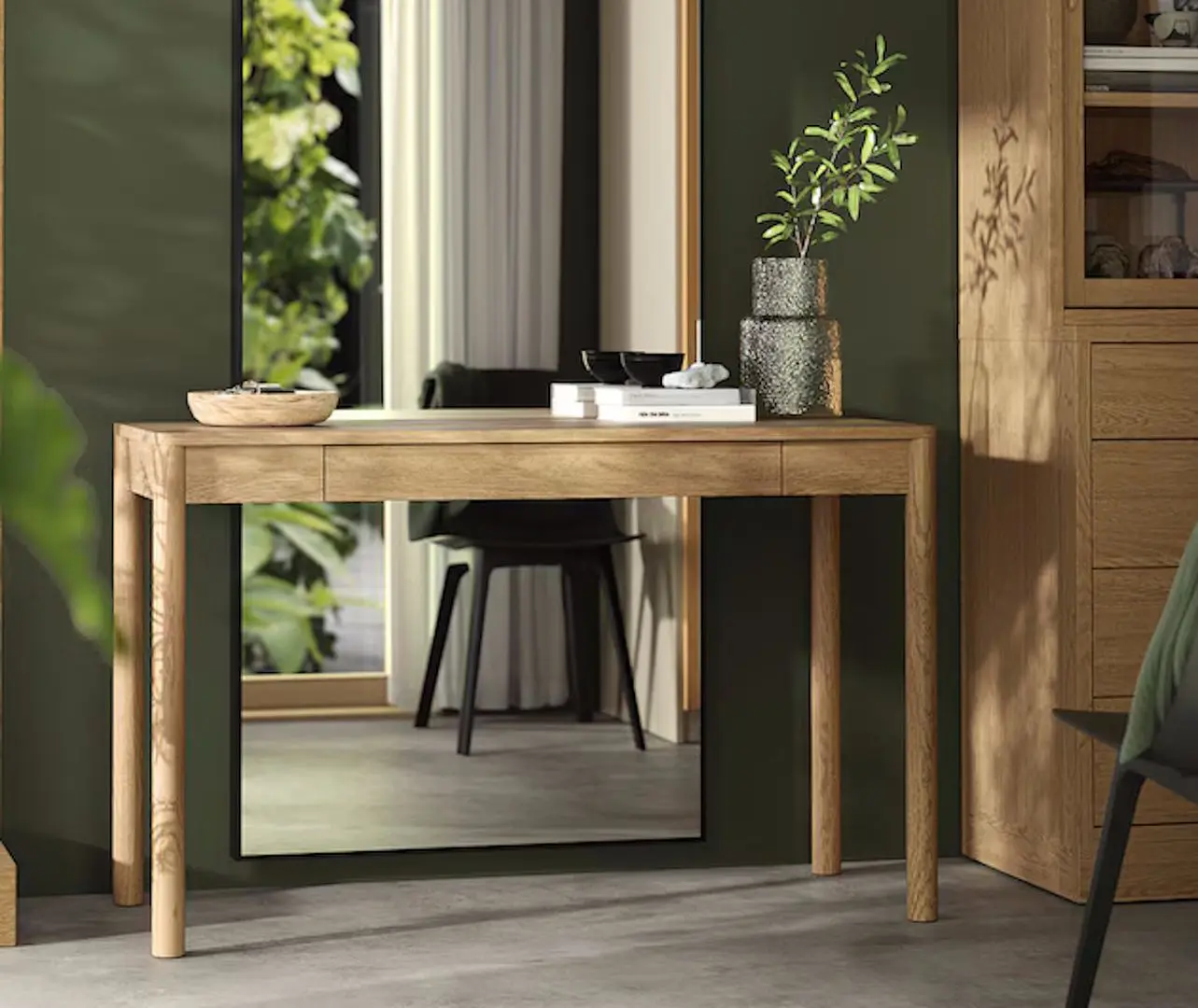 Masa de birou Ikea Tonstad 140x75 (Furnir Stejar)