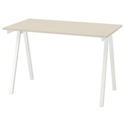 Masa de birou Ikea Trotten 120x70 (Bej/Alb)