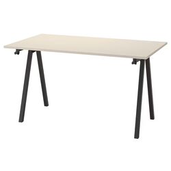 Masa de birou Ikea Trotten 140x80 (Bej/Antracit)