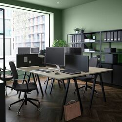 Masa de birou Ikea Trotten 160x80 (Bej/Antracit) Thumb