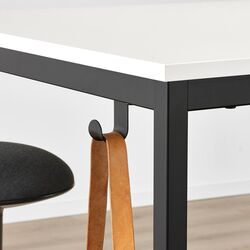 Стол для конференций Ikea Trotten 80x80 (Белый/Антрацит) Thumb