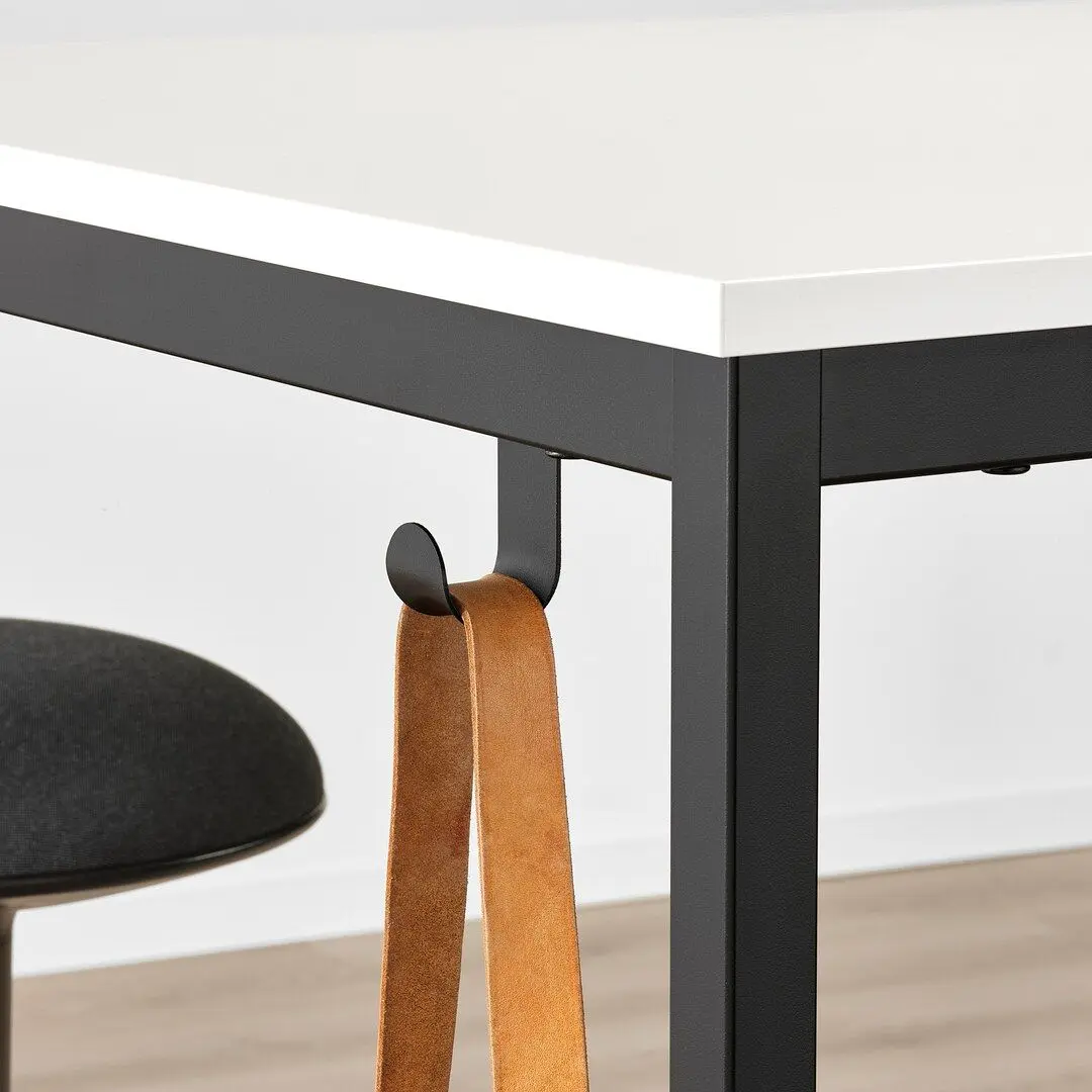 Стол для конференций Ikea Trotten 80x80 (Белый/Антрацит) - 2
