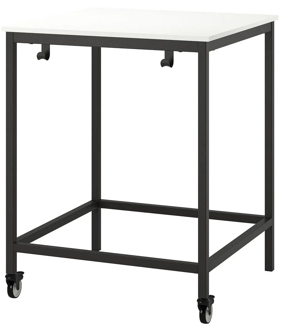 Стол для конференций Ikea Trotten 80x80 (Белый/Антрацит)