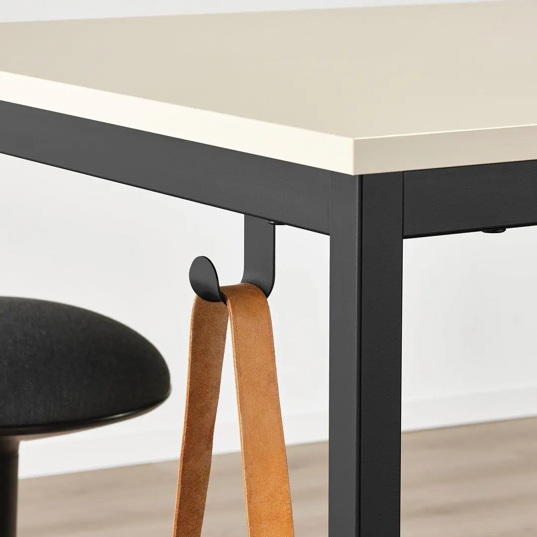 Стол для конференций Ikea Trotten 80x80 (Бежевый/Антрацит) - 2