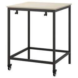 Стол для конференций Ikea Trotten 80x80 (Бежевый/Антрацит)