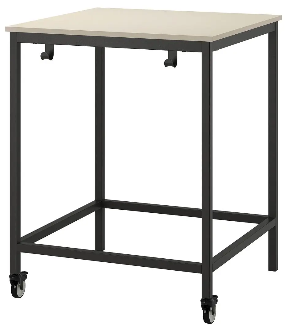 Стол для конференций Ikea Trotten 80x80 (Бежевый/Антрацит)
