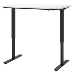 Masa de birou Ikea Trotten cu inaltime reglabila 120x70 (Alb/Antracit)