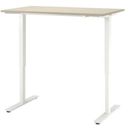 Masa de birou Ikea Trotten înălţime reglabilă 120x70 (Bej/Alb)