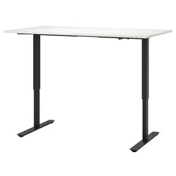 Masa de birou Ikea Trotten cu inaltime reglabila 160x80 (Alb/Antracit)