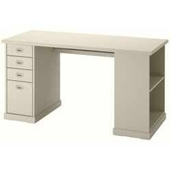 Masa de birou Ikea Vebjorn 140x72 (Bej) Thumb