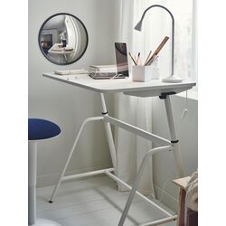 Masa de birou reglabila Ikea Gladhojden 100x60 (Alb) Thumb