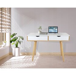 Masa de birou Jumi CM-305311 (White/Oak)