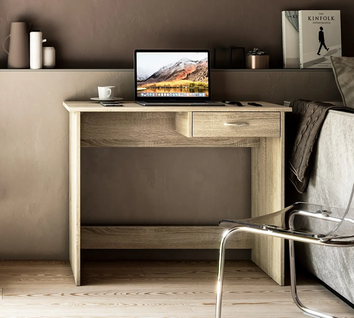 Masa de birou Magnusplus Nano (Sonoma Oak)