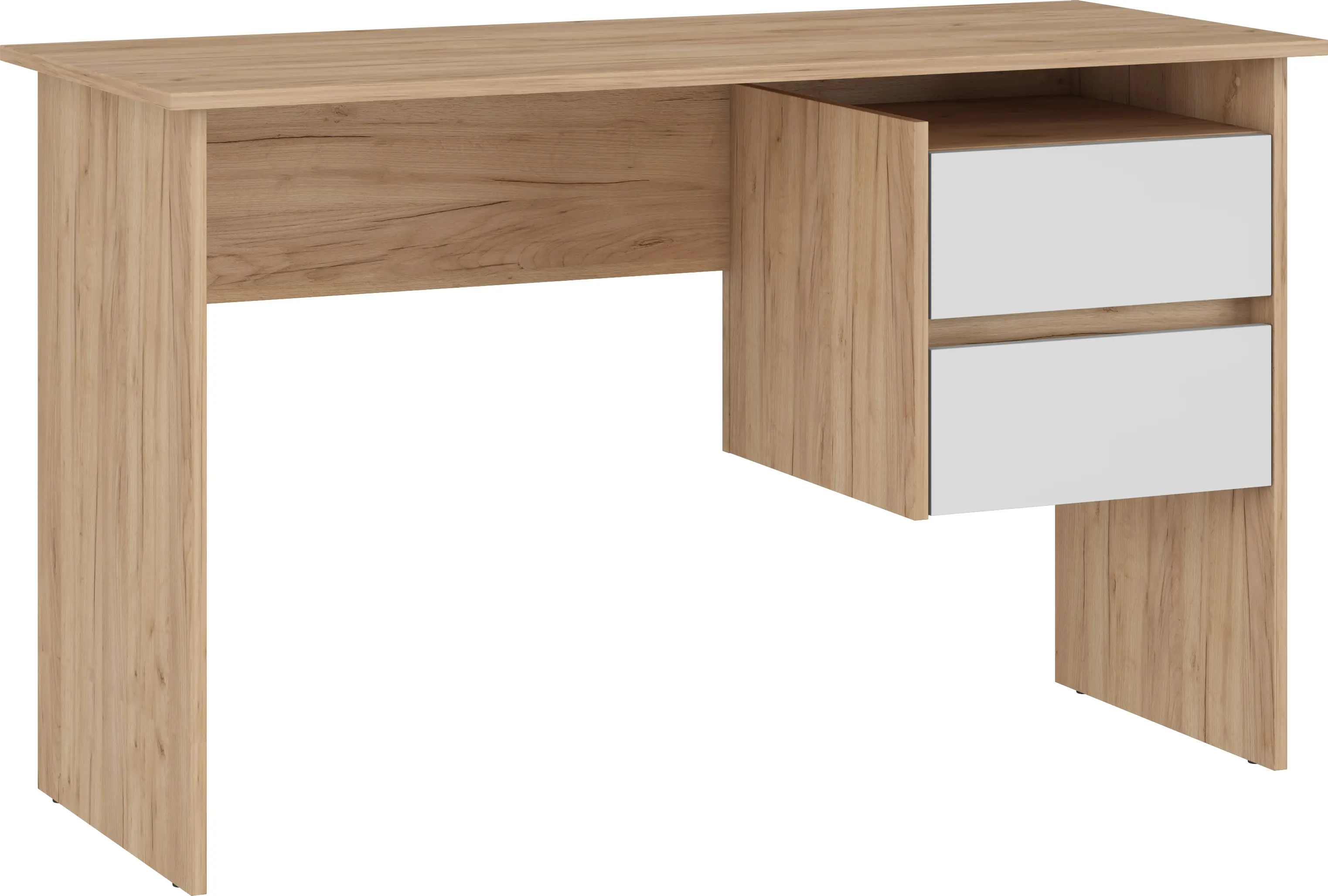 Masa de birou Magnusplus Ryan (Gold Craft Oak/White)