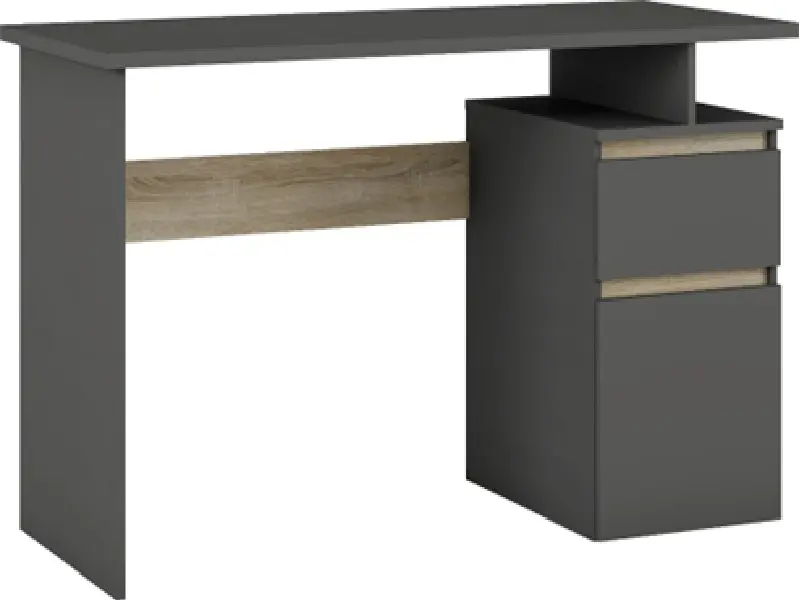 Masa de birou Magnusplus Table 4 1.4 (Graphite/Sonoma Oak)