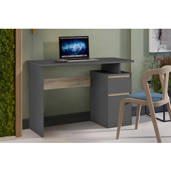 Masa de birou Magnusplus Table 4 1.4 (Graphite/Sonoma Oak)