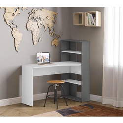 Masa de birou Magnusplus Teddy (White/Graphite)