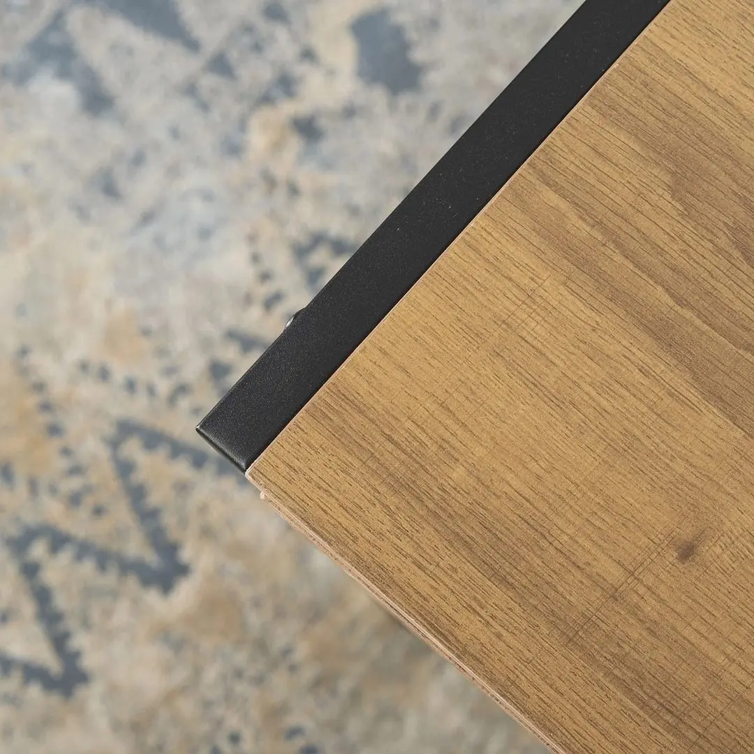 Письменный стол Mebel Elite Ally 60x123 (Walnut/Black)