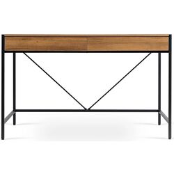 Письменный стол Mebel Elite Ally 60x123 (Walnut/Black) Thumb