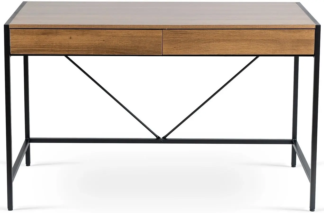 Письменный стол Mebel Elite Ally 60x123 (Walnut/Black)