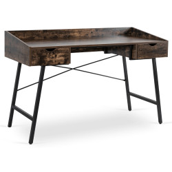 Masa de birou Mebel Elite ICE 133 (Rustic Oak/Black) Thumb