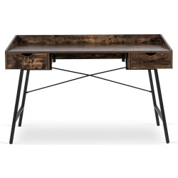 Masa de birou Mebel Elite ICE 133 (Rustic Oak/Black) Thumb