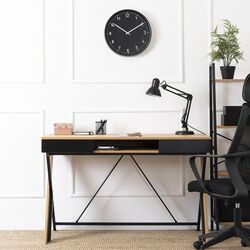 Masa pentru birou Mebel Elite Rea 60x120 (Craft Oak Golden/Black) Thumb