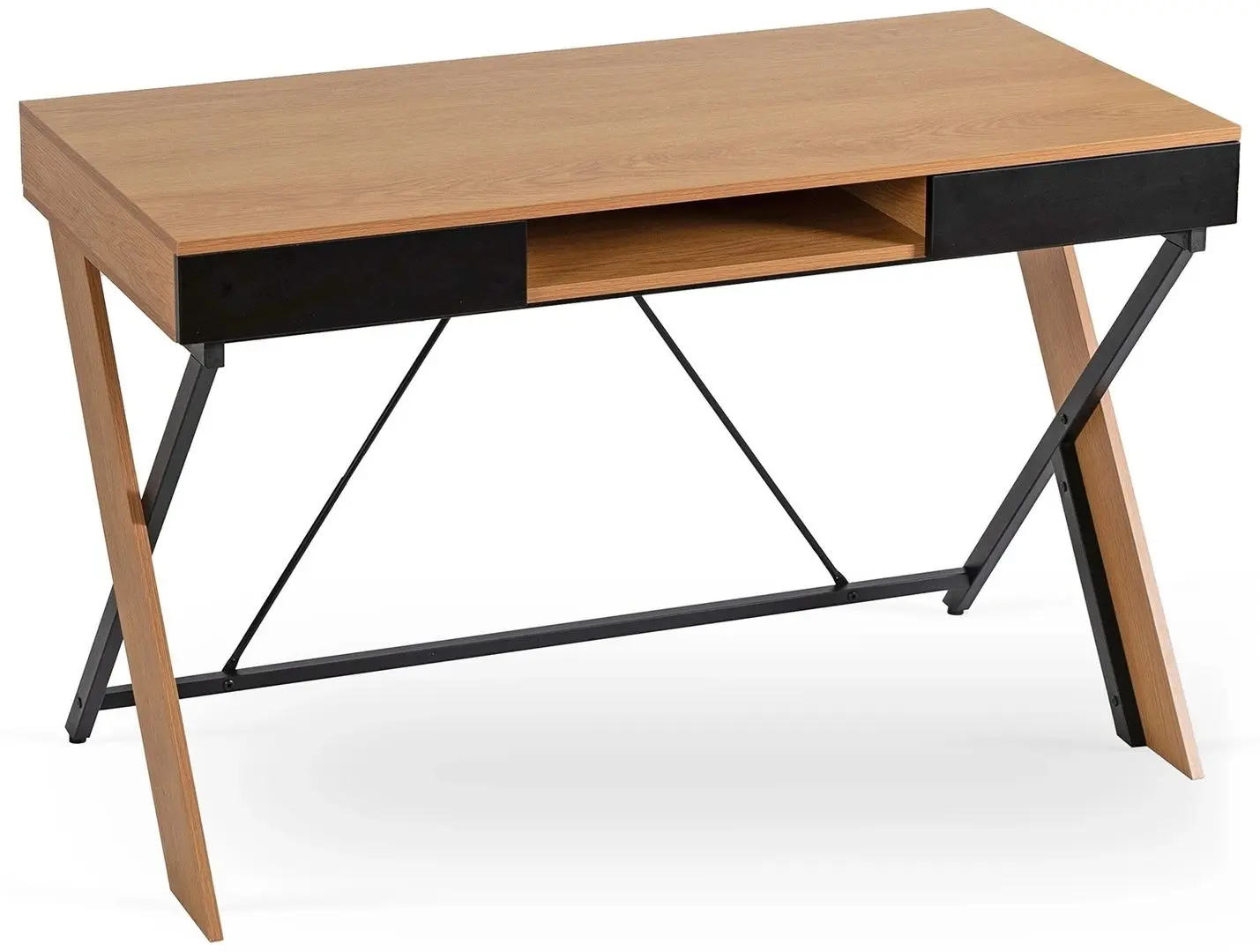 Masa pentru birou Mebel Elite Rea 60x120 (Craft Oak Golden/Black)