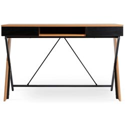 Masa pentru birou Mebel Elite Rea 60x120 (Craft Oak Golden/Black) Thumb