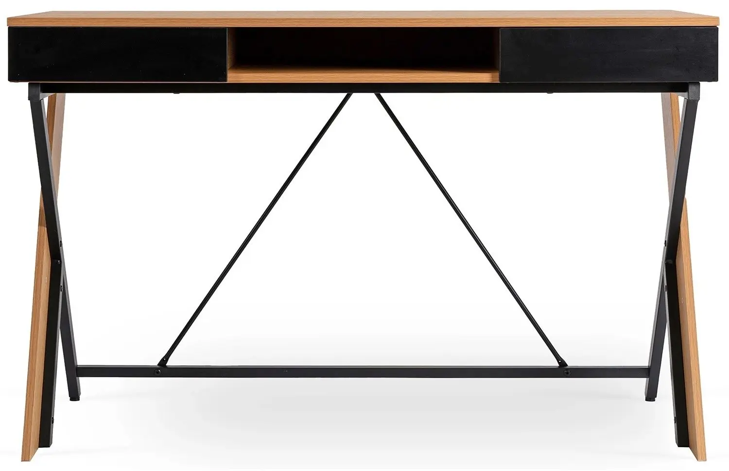 Masa pentru birou Mebel Elite Rea 60x120 (Craft Oak Golden/Black)