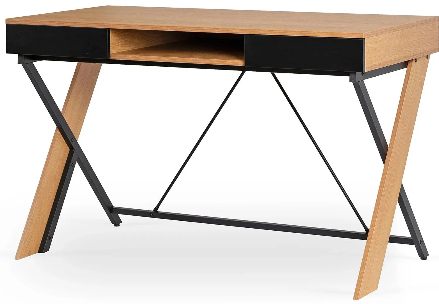 Masa pentru birou Mebel Elite Rea 60x120 (Craft Oak Golden/Black)