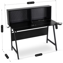 Masa de birou Mebel Elite ROLL (Black) Thumb