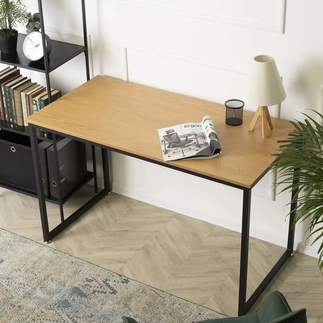 Письменный стол Mebel Elite Ross 60x120 (Craft Oak Golden/Black)