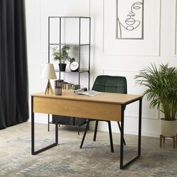 Письменный стол Mebel Elite Ross 60x120 (Craft Oak Golden/Black) Thumb