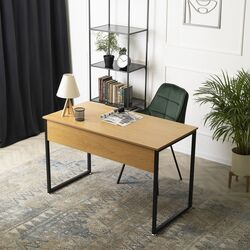 Письменный стол Mebel Elite Ross 60x120 (Craft Oak Golden/Black) Thumb