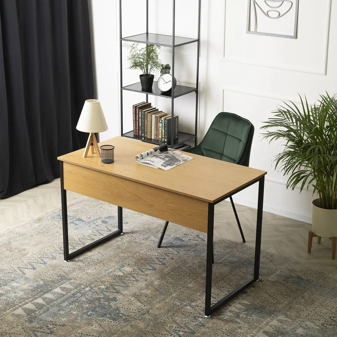 Письменный стол Mebel Elite Ross 60x120 (Craft Oak Golden/Black)