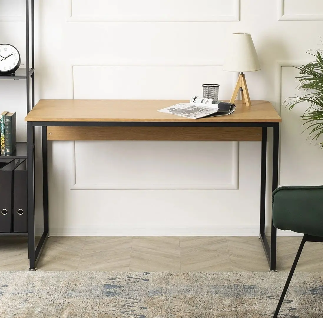 Письменный стол Mebel Elite Ross 60x120 (Craft Oak Golden/Black)