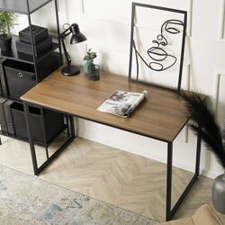Письменный стол Mebel Elite Ross 60x120 (Rustic Oak/Black)