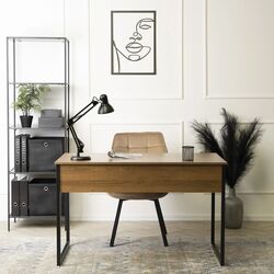 Письменный стол Mebel Elite Ross 60x120 (Rustic Oak/Black) Thumb