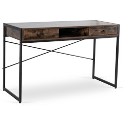 Masa de birou Mebel Elite Step 123 (Brown/Black) Thumb