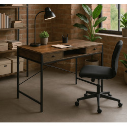 Masa de birou Mebel Elite Step 123 (Brown/Black)