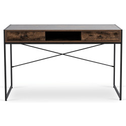 Masa de birou Mebel Elite Step 123 (Brown/Black) Thumb