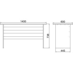 Письменный стол Mirage Design Vario VO1-W (White) Thumb