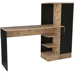 Masa de birou Mirage Meble Ct2-Ab (Atlantic Pine/Black) Thumb