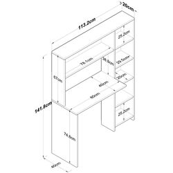 Письменный стол Mirage Meble HA104 (Walnut) Thumb