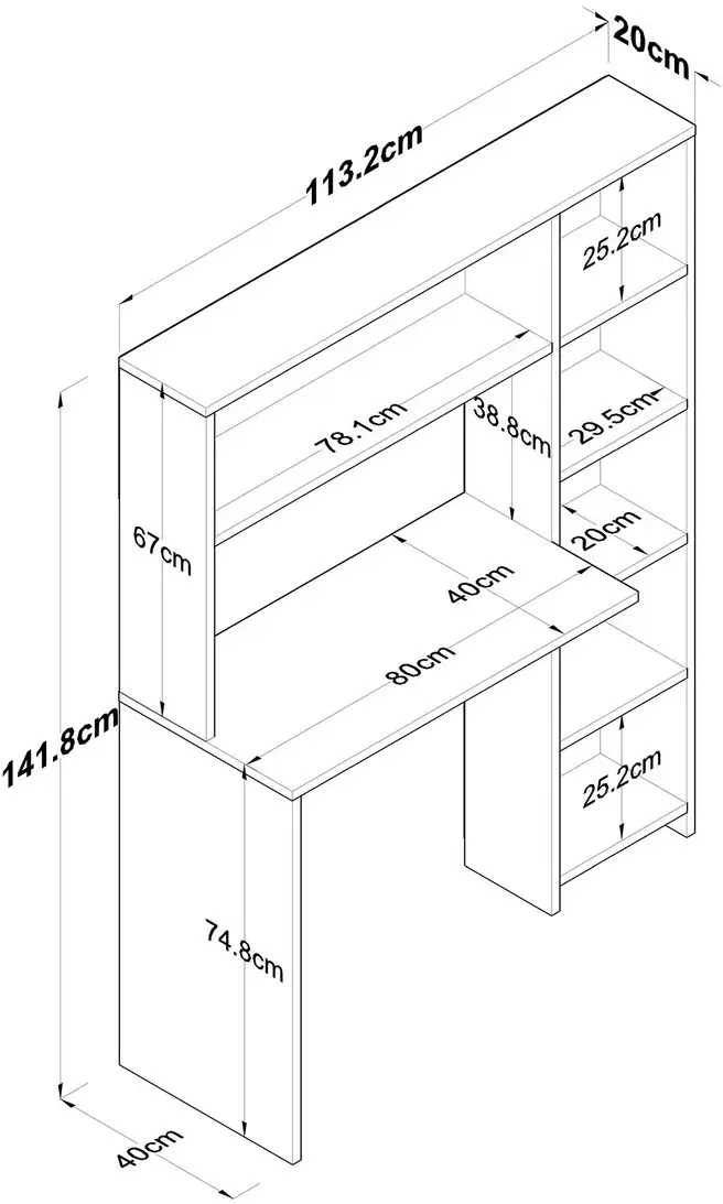 Письменный стол Mirage Meble HA104 (Walnut)