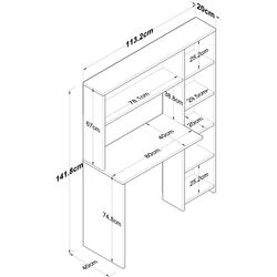 Письменный стол Mirage Meble HA104 (White) Thumb